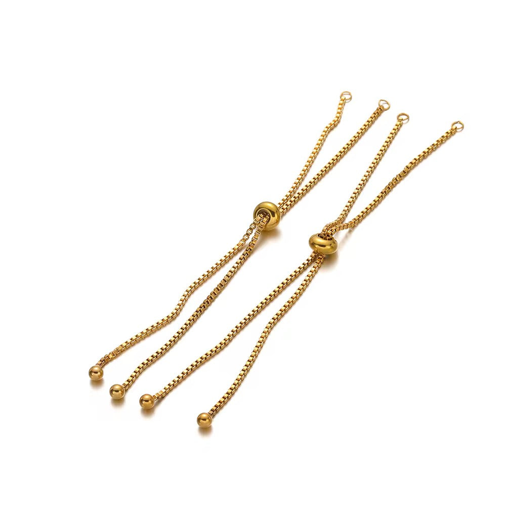 SS 34 Adjustable gold Stainless steel bracelet chain ( 1 pc ) Anti tarnish