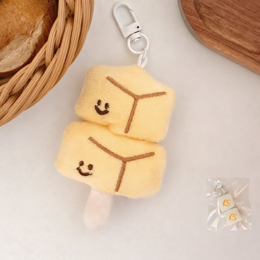 PK 62 Japanese Cute Food 3D Plush Toy Keychain ( 1 pc ) Imported Premium Quality