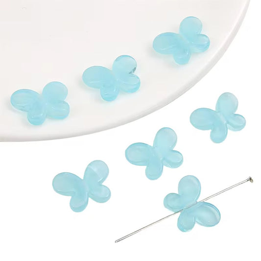 AB98 Translucent gradient butterfly Acrylic bead ( 1 pc )
