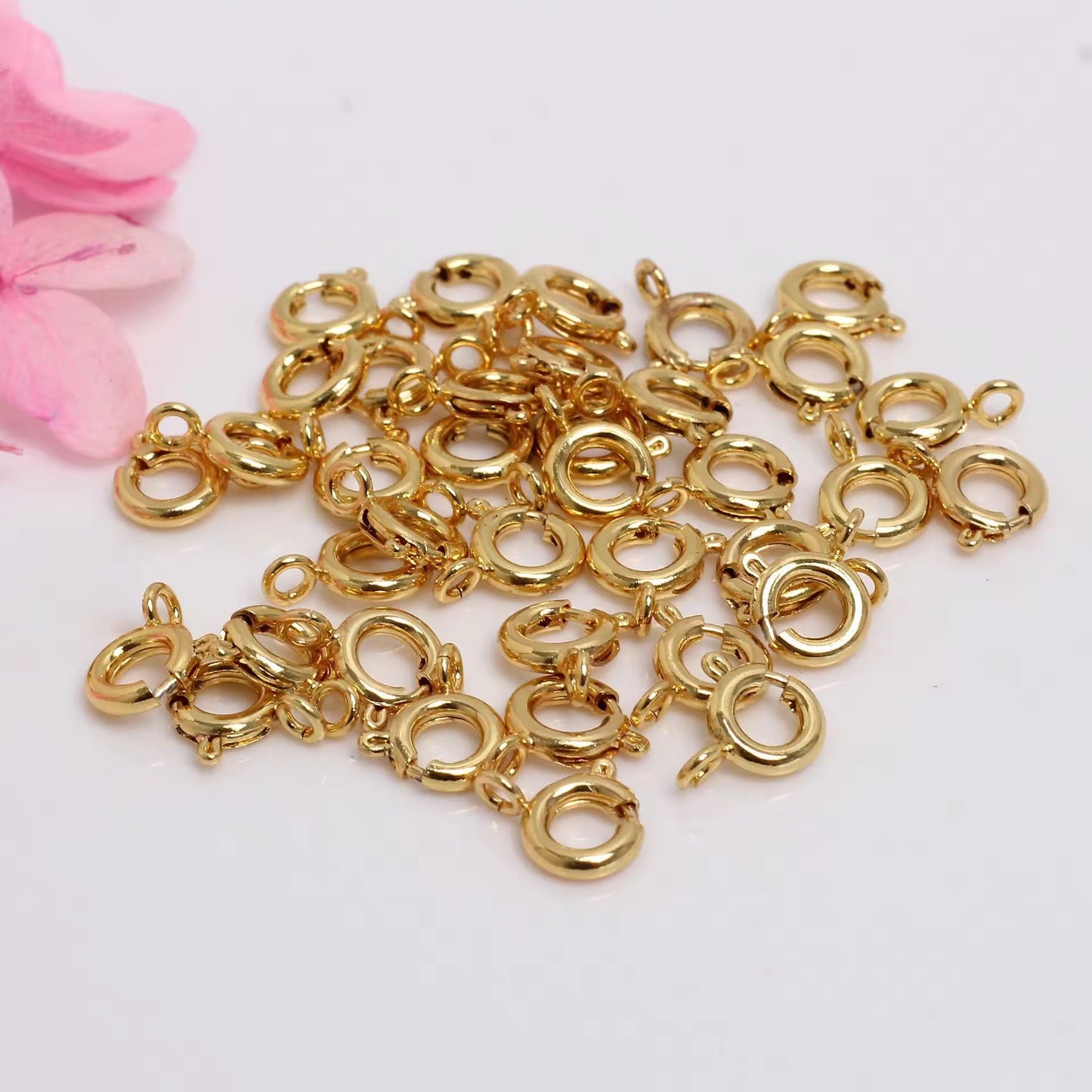 GP 2341 14k Gold plated spring clasp ( 1 pc ) Anti tarnish ( 6 mm )