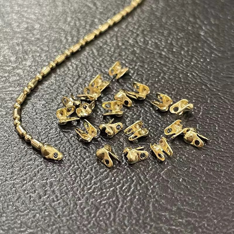 GP 2342 calotte bead cap 14k Gold plated ( 1 pc ) anti tarnish ( 1.2 mm )