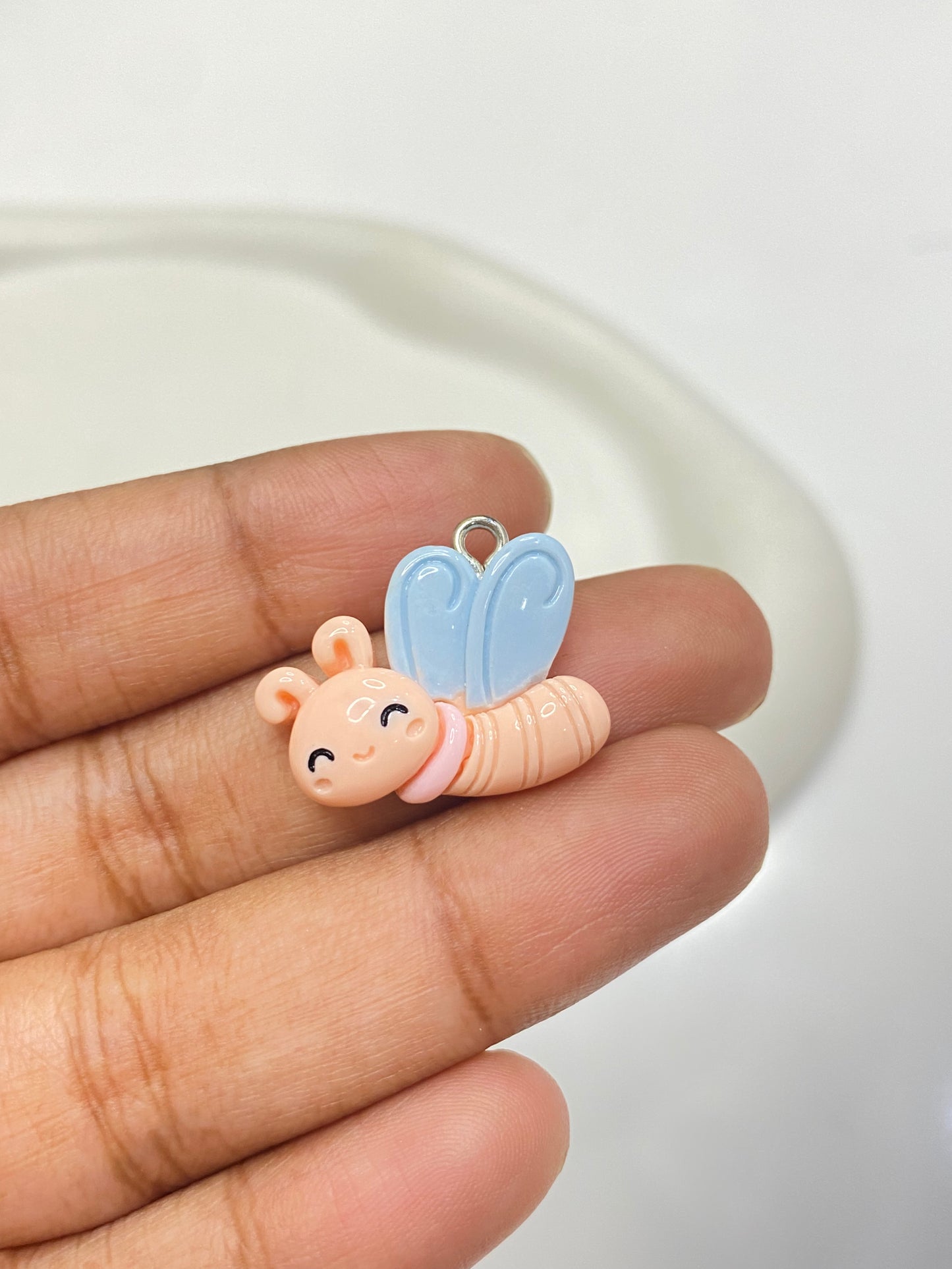 BRC 011 (A) Baby butterfly resin charm with hook ( 1 pc )