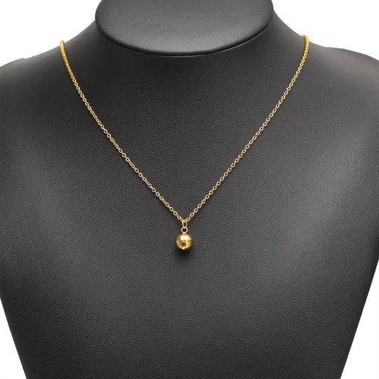 SS 3171 Faceted round Charm 18k gold PVD plated 316 Stainless steel ( 1 pc ) Anti tarnish