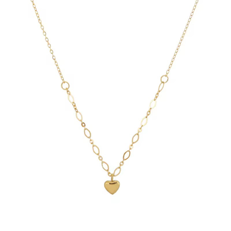 SS 66 Dainty Heart chain - 18k stainless steel - Anti tarnish - Wholesale
