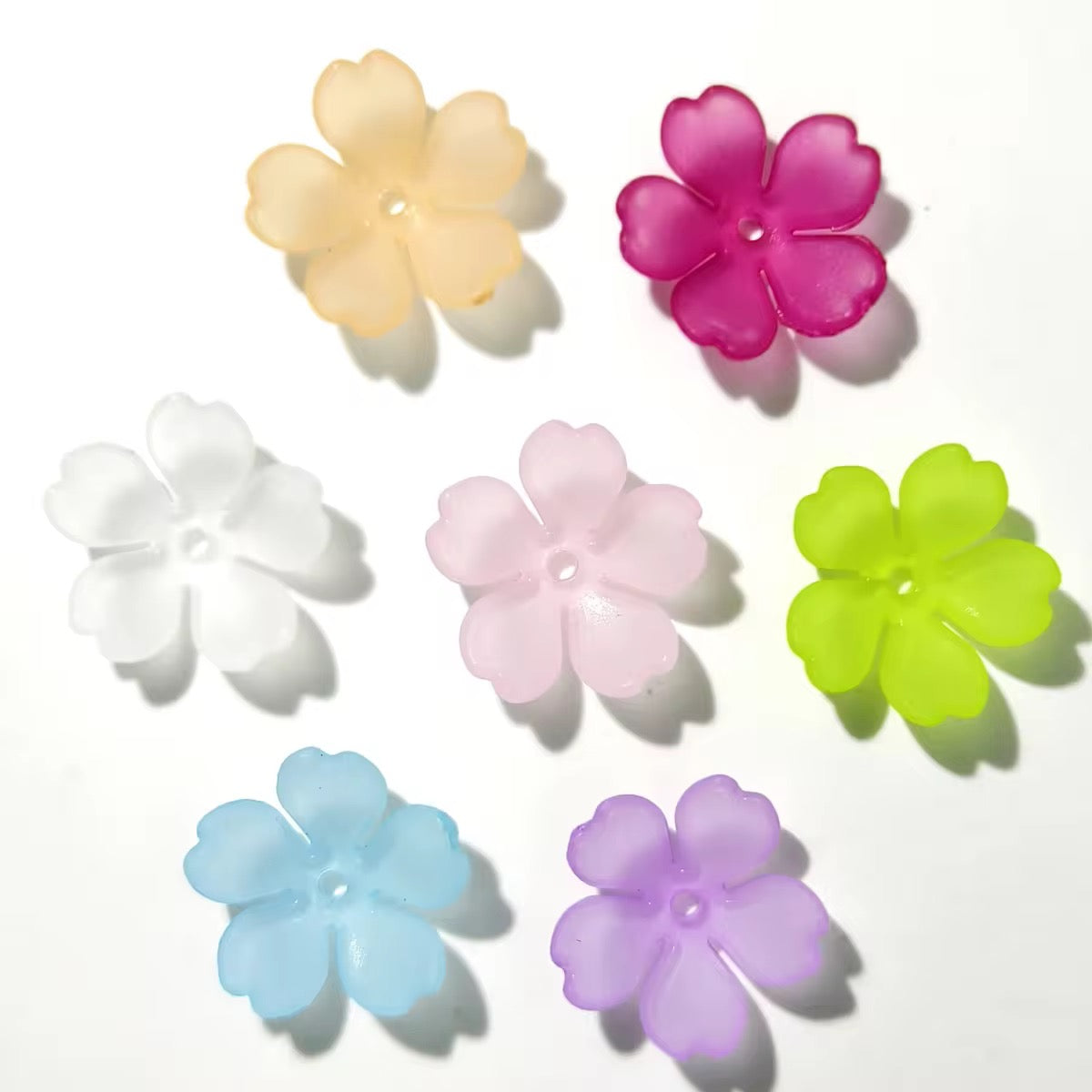 BBB 030 Flower 5 petal Acrylic bead ( 1 pc )