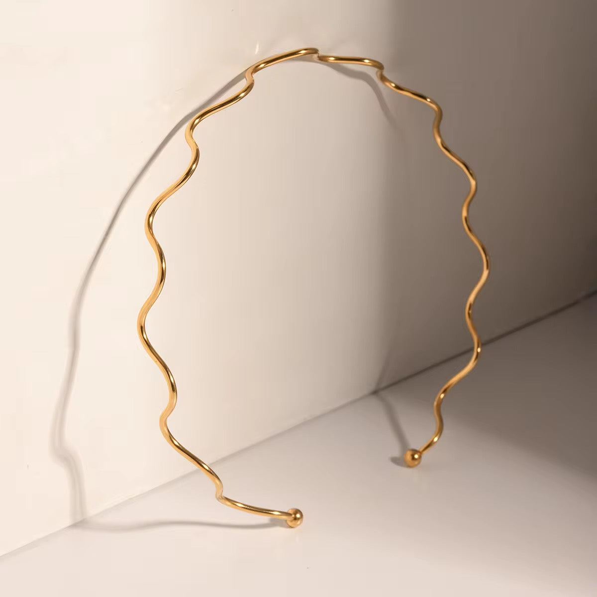 SS 127 Wavy necklace cuff - 18k stainless steel - Anti tarnish - premium wear - Wholesale