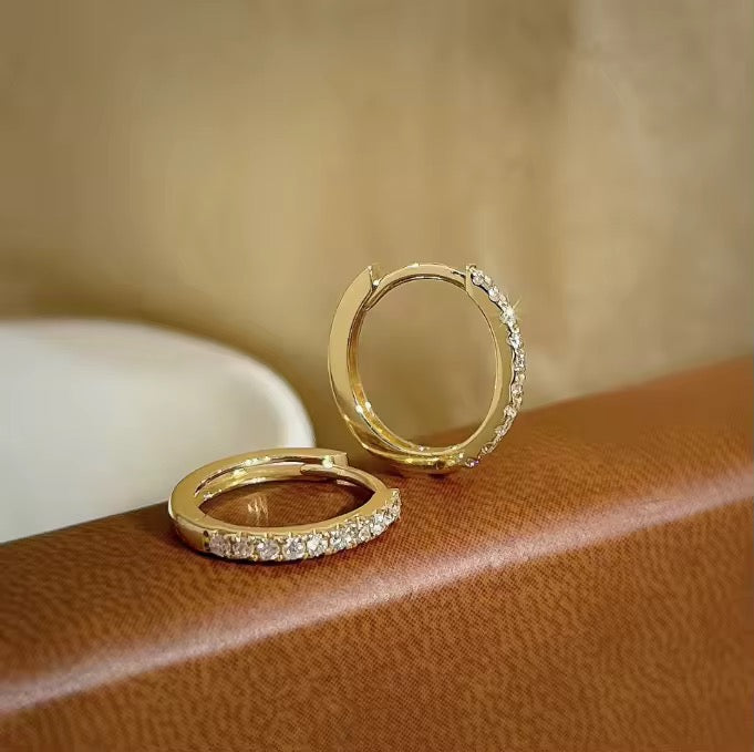 SS 2346 Zircon Stainless steel hoop( 2 pc ) Anti tarnish