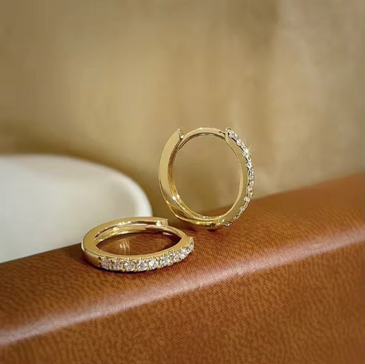 SS 2346 Zircon Stainless steel hoop( 2 pc ) Anti tarnish