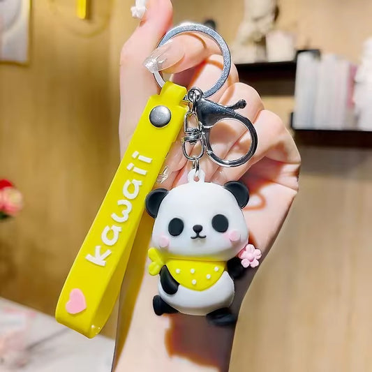 Panda Cartoon Animal 3D Kawaai Keychain ( 1 pc )