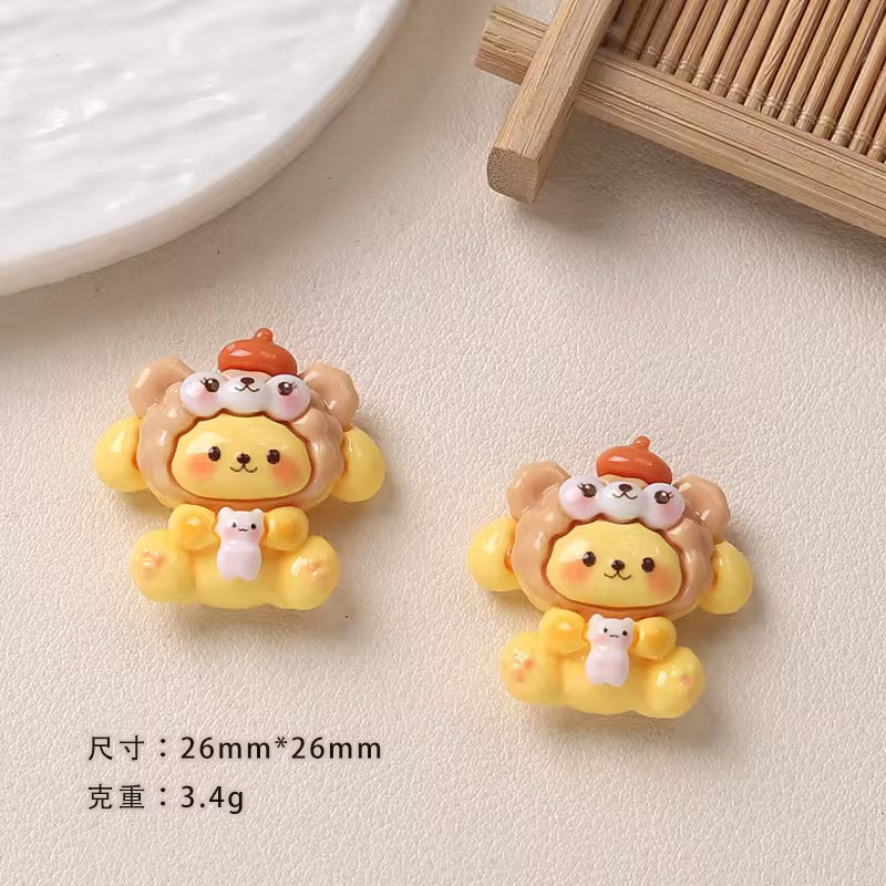 BBB 036 (B) kawaai resin charm ( 1 pc ) with / without hook