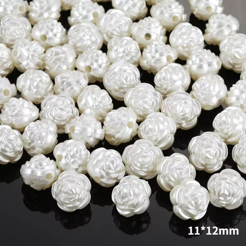 BBB 041 Rose Acrylic bead ( 1 pc )
