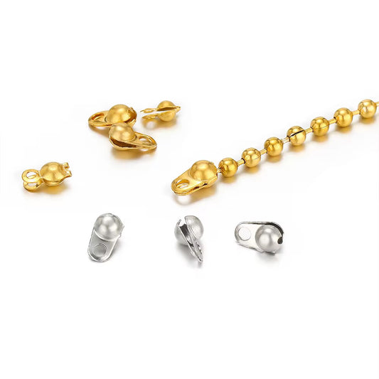 BBB 411 Calotte Crimp bead Silver PVD 316 Stainless steel ( 1 pc ) Anti tarnish