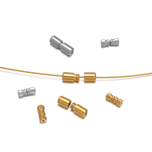 BBB 412 (b) Cylinder Screw Clasp 18k Gold PVD 316 Stainless steel ( 1 pc ) Anti tarnish