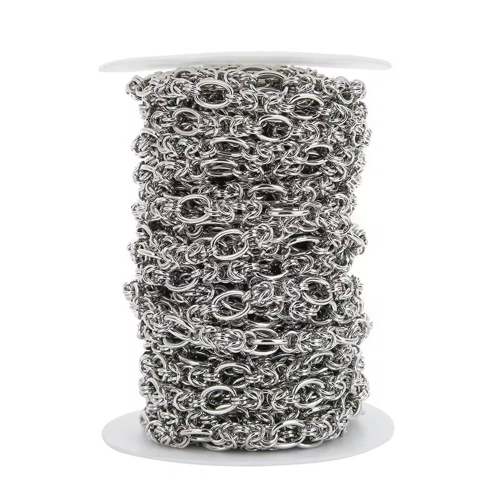 CN 293 Big chunky knot chain steel plated Stainless steel chain ( 1 Feet ) Anti tarnish