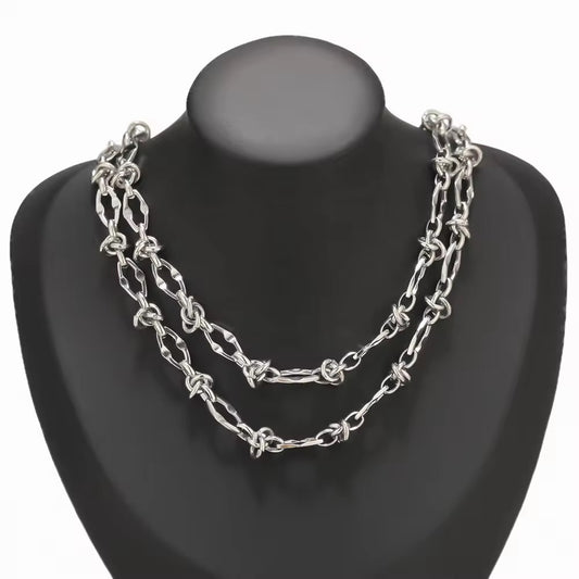CN 294 Circle knot chunky chain steel plated Stainless steel chain ( 1 Feet ) Anti tarnish