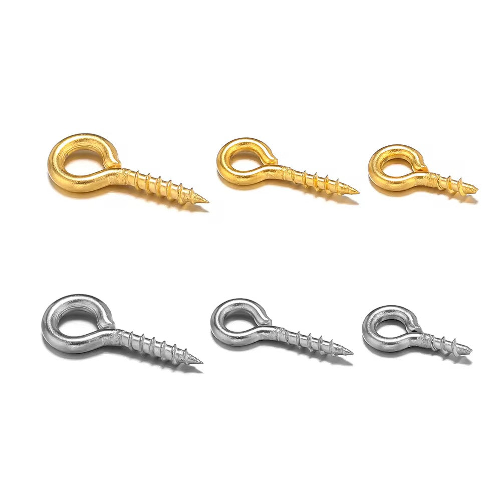SS 1924 - Eye pin 18k gold Stainless steel( 1 pc ) Anti tarnish