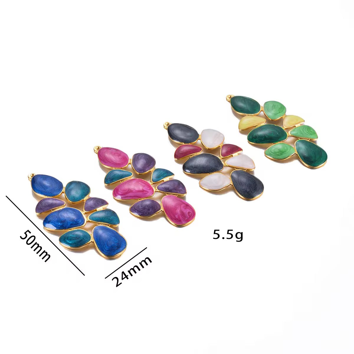 SS 2420 - Vintage style charm 18k gold plated Stainless steel ( 1 pc ) Anti tarnish