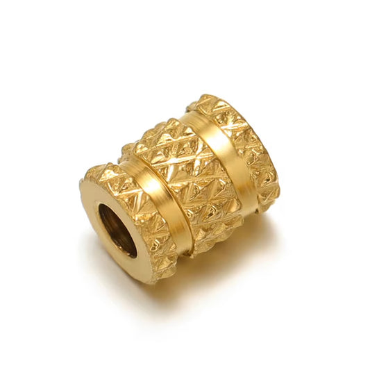 SS 2422 - Spacer bead 4.5mm 18k gold plated Stainless steel ( 1 pc ) Anti tarnish
