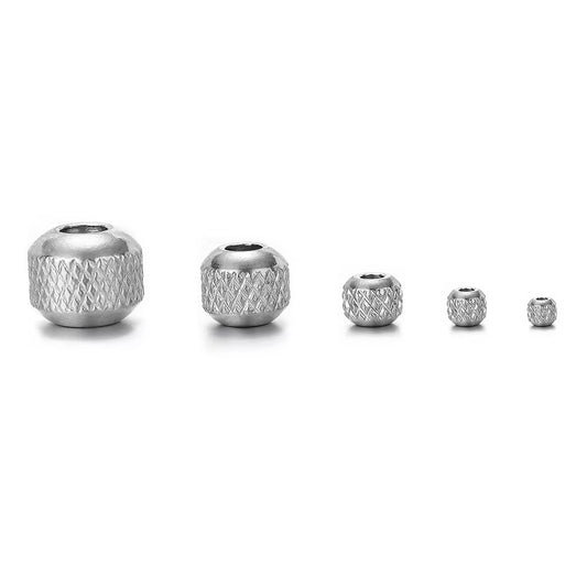 SS 2424 - Pineapple cut Spacer bead 3mm Steel plated Stainless steel ( 1 pc ) Anti tarnish