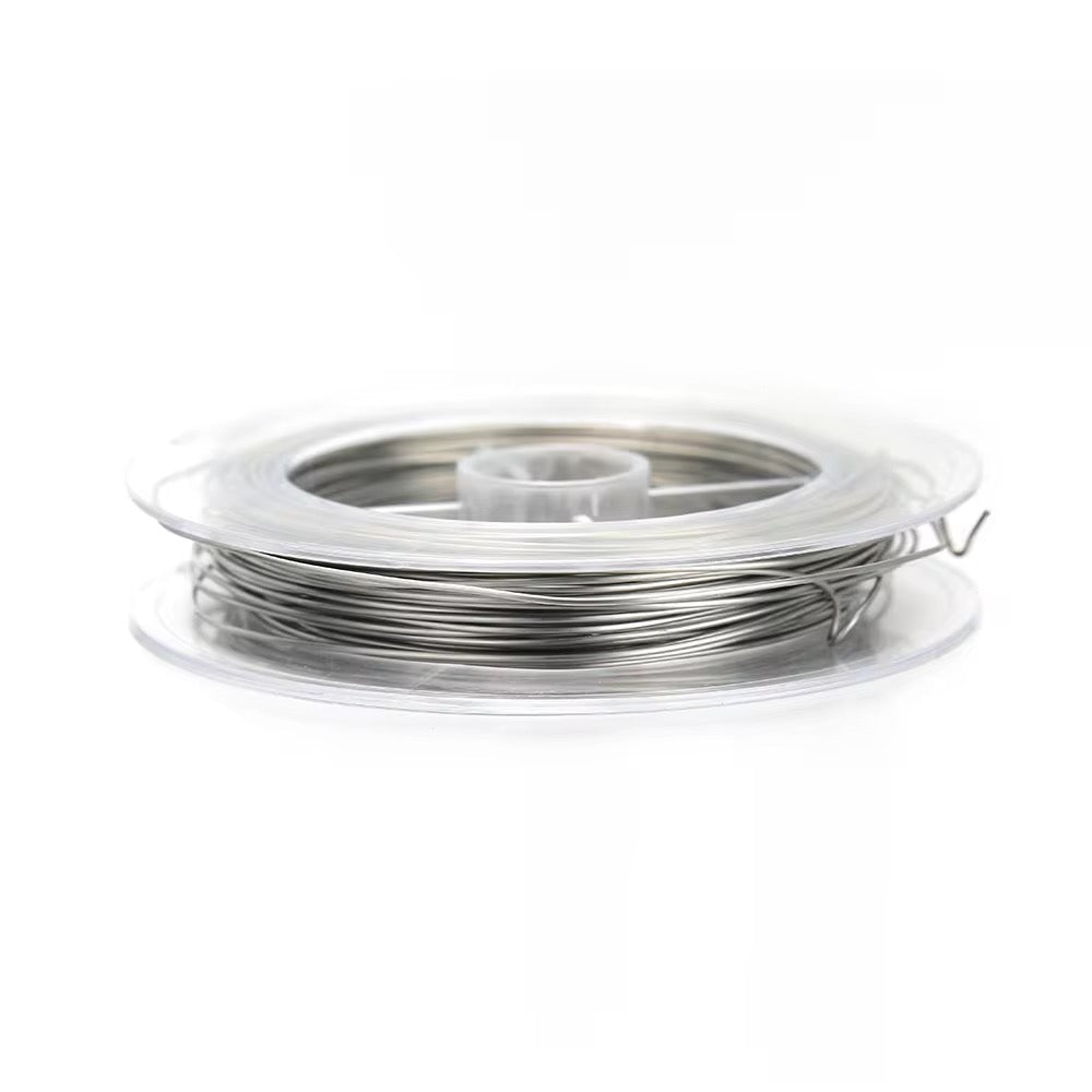 Half Hard Wire Silver PVD 316 Stainless steel ( 1 meter ) Anti tarnish