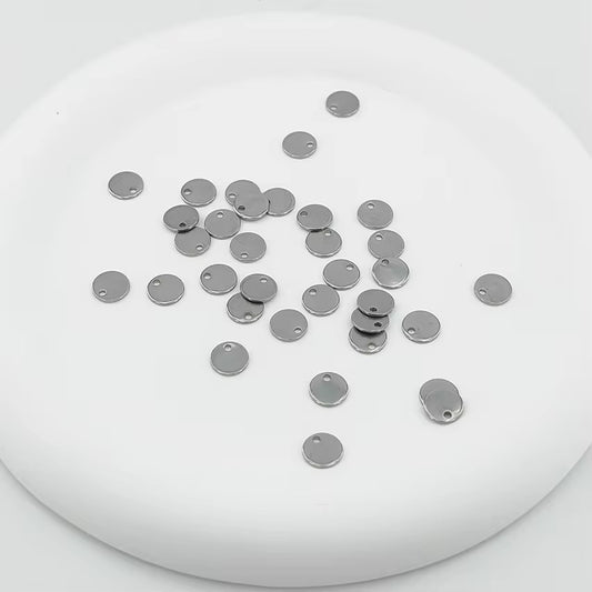 SS 2484 - 7mm Circle steel plated Stainless steel stamping blanks ( 1 pc ) Anti tarnish