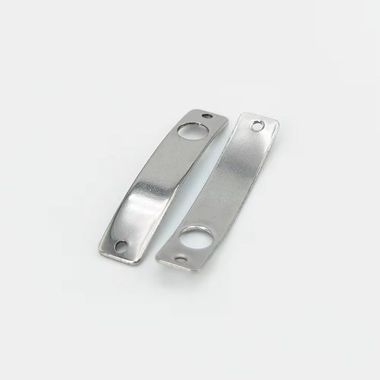 SS 2492 - Bend Rectangle bar Steel plated Stainless steel stamping blank ( 1 pc ) Anti tarnish