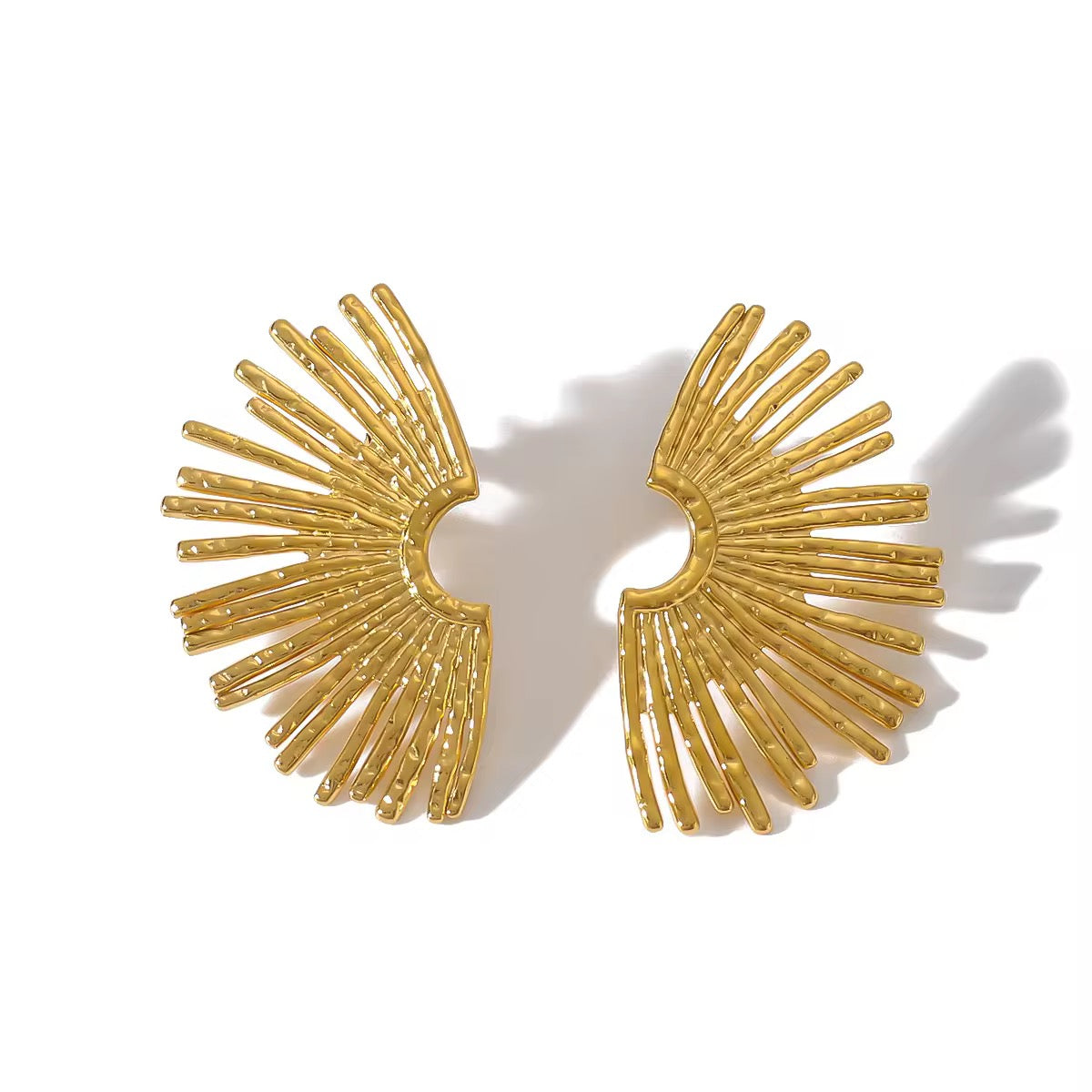 SJ 360 Boho Style Stud Earrings - 18k gold plated stainless steel - Anti tarnish - Wholesale
