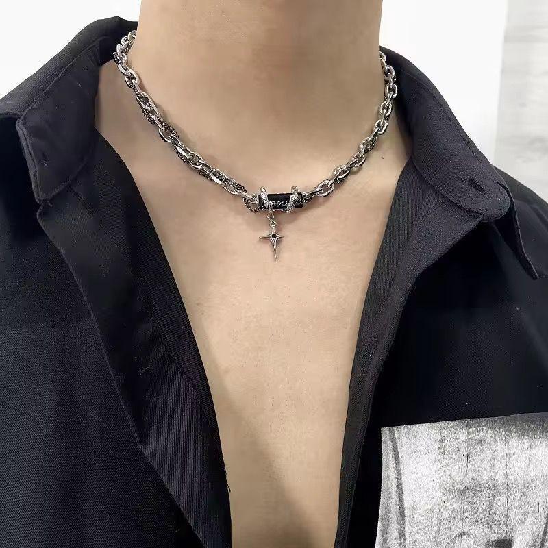 MEJ01E Necklace - Silver PVD plated