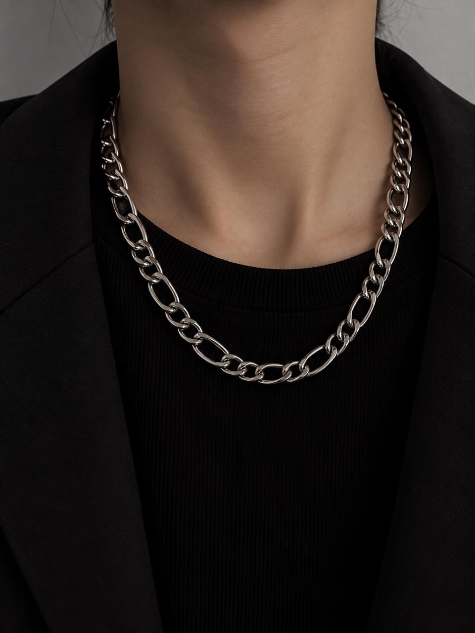 MEJ04C Necklace - Silver PVD plated