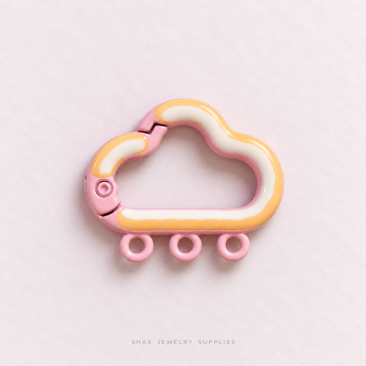 KC41 Cloud Spring Buckle Keychain Clasp ( 1 pc )