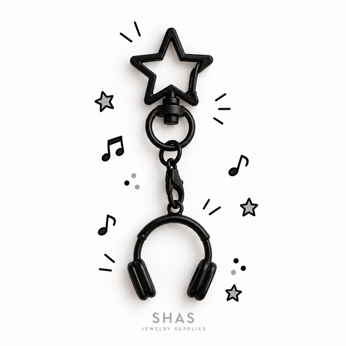 Headphones Charm Keychain ( 1 pc )