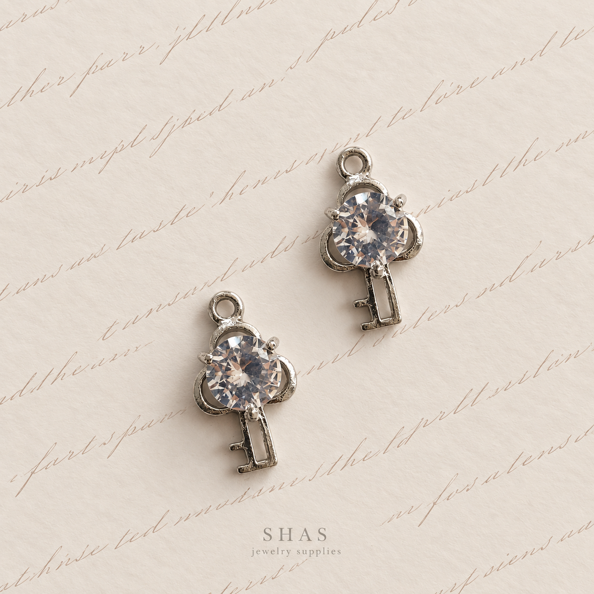 AC05W Zircon Key Y2K Charm ( 1 pc ) High Quality Alloy
