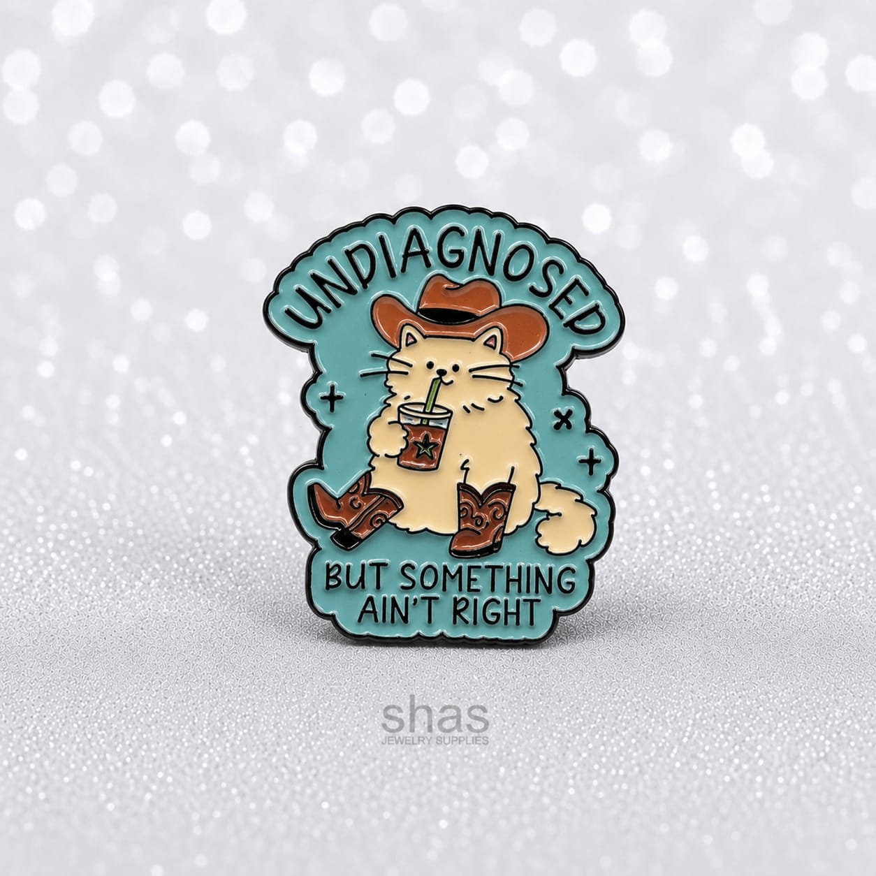 EP06 Un-diagnosed Cat Enamel Pin Badge ( 1 pc ) Imported Premium Quality