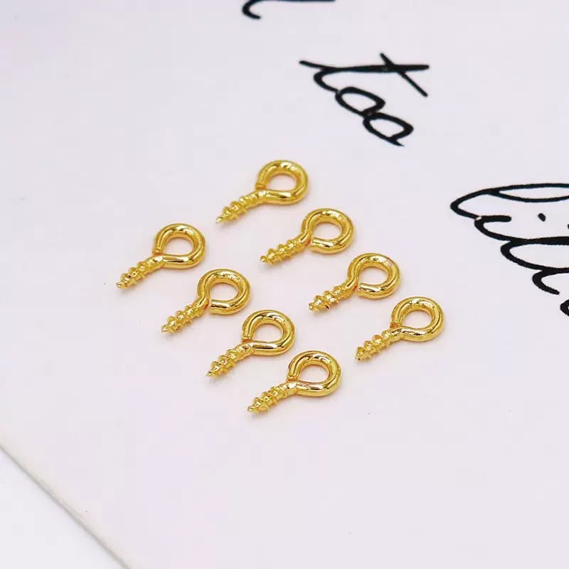 E18B04 Screw Eye Pin ( 1 pc ) 18k