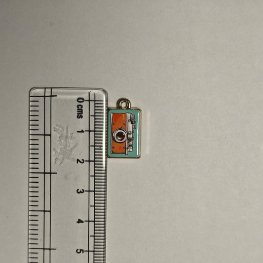APC01G Vintage Camera Alloy Printed Charm ( 1 PC )