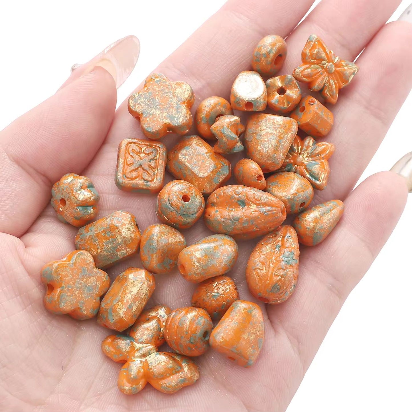 AB12 Gradient Czech Acrylic Beads ( 1 Pack - 10 Grams )