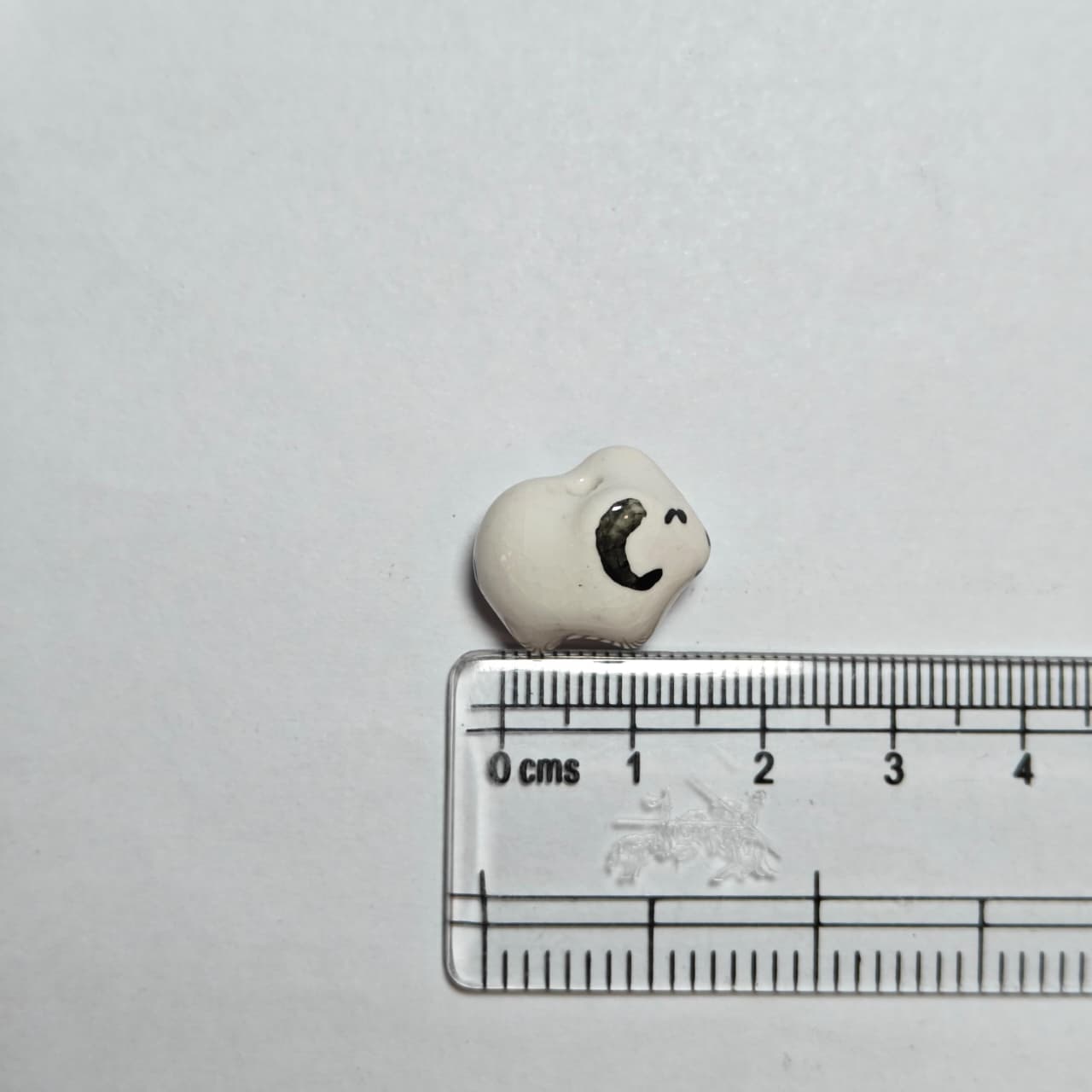 PCB02K Lamb Ceramic Bead ( 1 pc ) Porcelian Ceramic