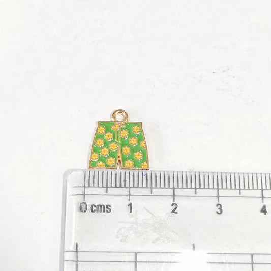EC03E Beach Shorts Enamel Charm ( 1 pc ) High Quality Shine