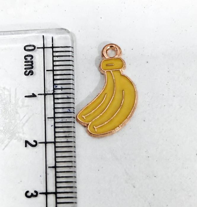 EC04A Banana Enamel Charm ( 1 pc ) High Quality Shine
