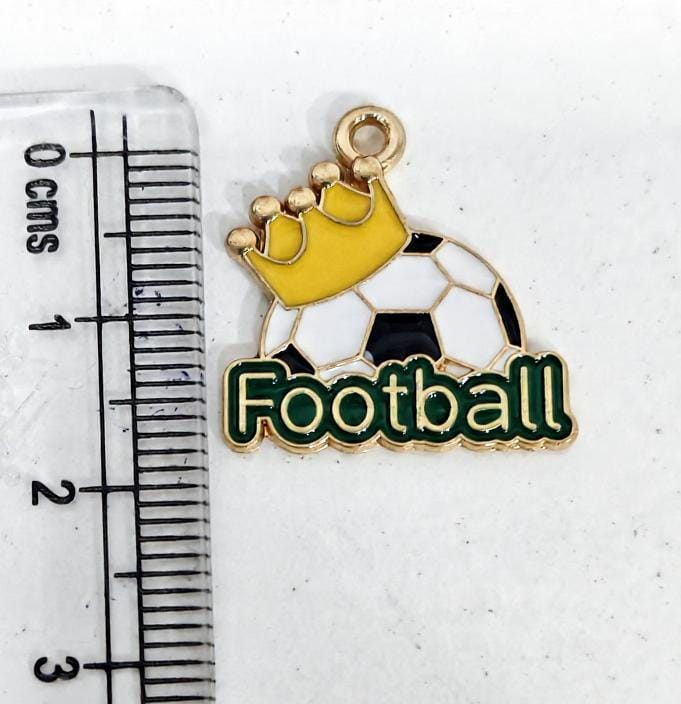 EC04M Football Enamel Charm ( 1 pc ) High Quality Shine
