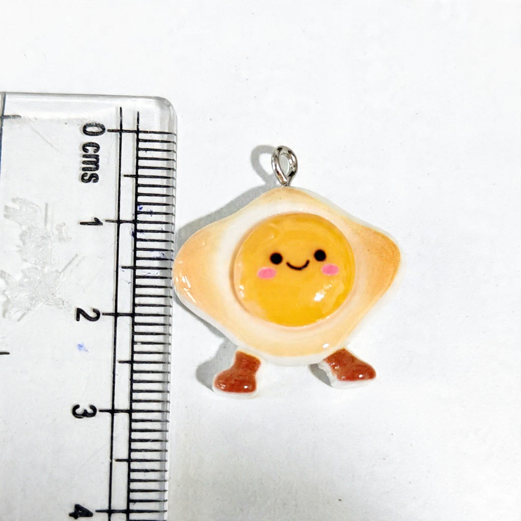 RM03U Kawaii Smiley Egg Resin Charm ( 1 PC )