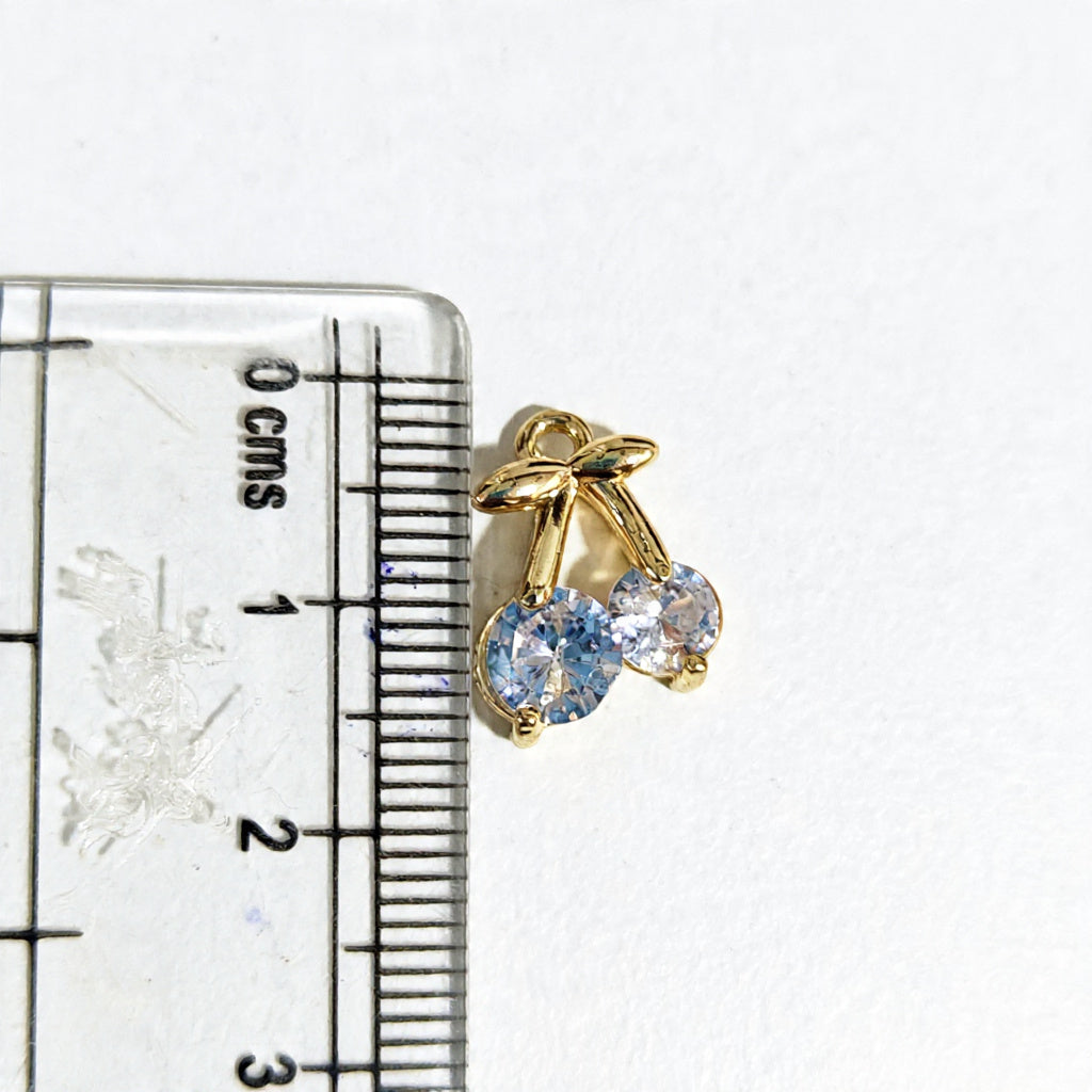 GPC20Y Cherry Zircon Pendant Charm ( 1 PC ) Premium Plated