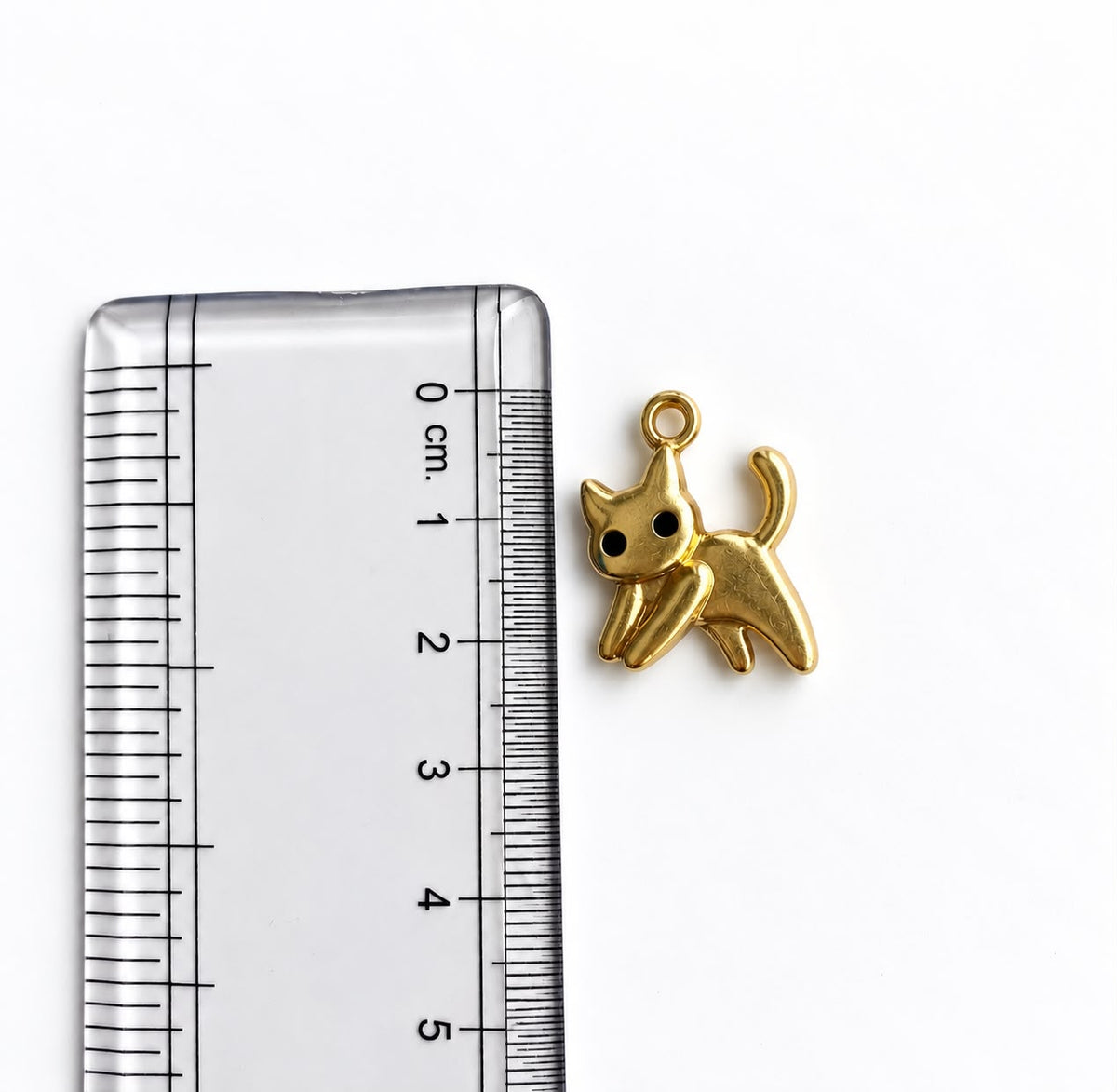 AC06E Cute Kitten Charm ( 1 pc ) High Quality Alloy