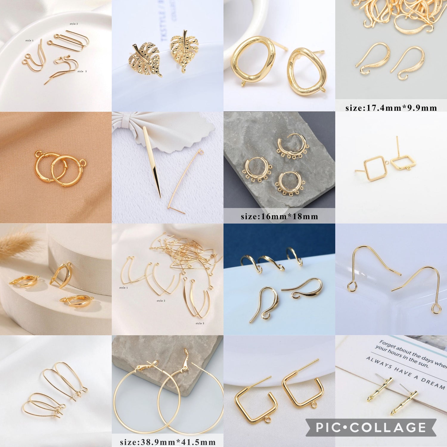 Premium Gold plated stud