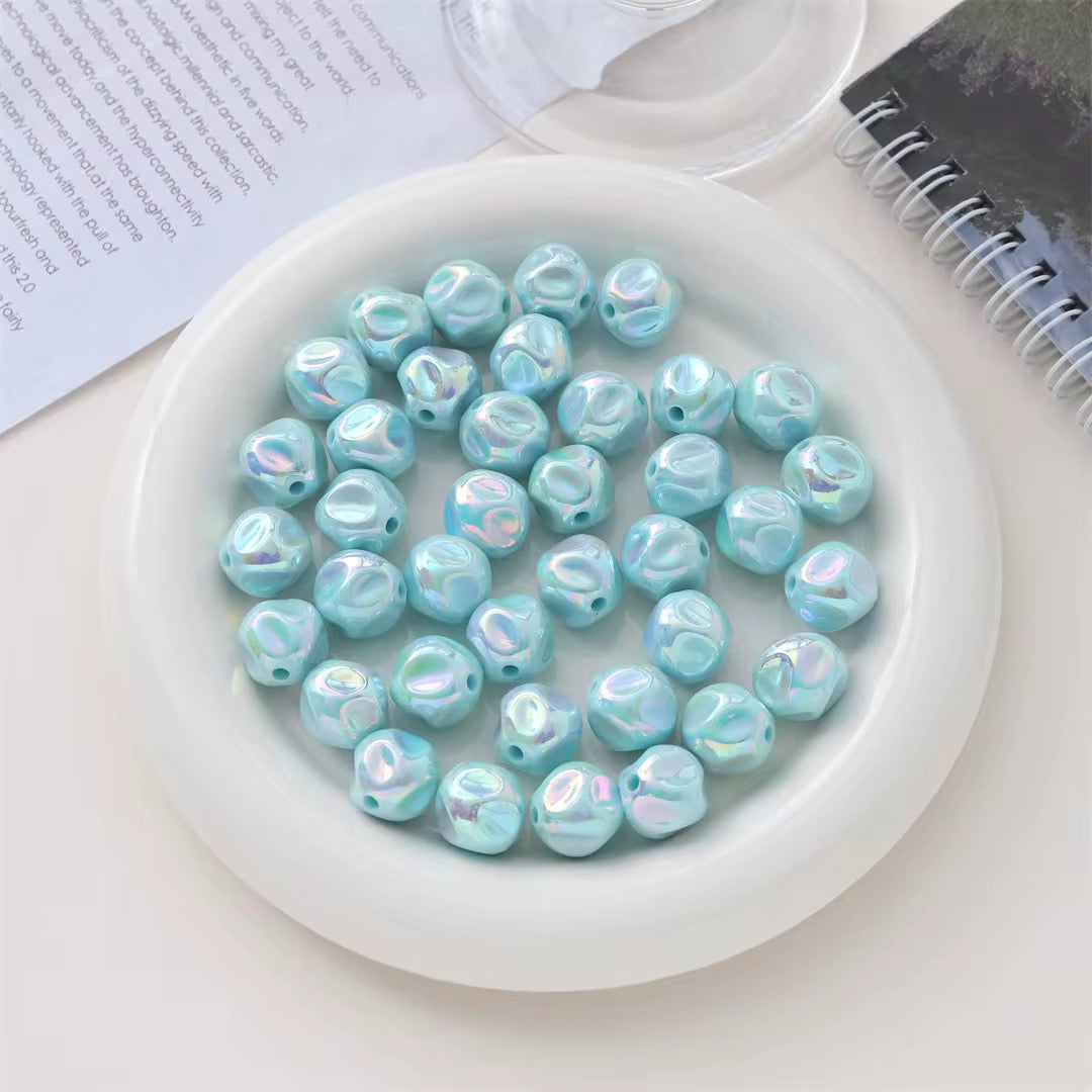 AB92 Irregular Bubble 3D Acrylic bead ( 1 pc ) UV Plated ( 12 mm )   Vc*