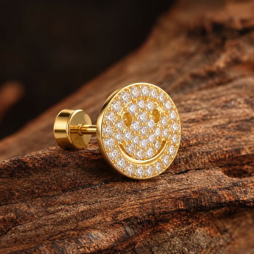 MSJ04N Zircon Cartilage 2nd piercing stud ( 2 pc )- 18k Gold PVD