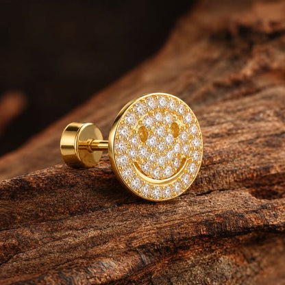 MSJ04N Zircon Cartilage 2nd piercing stud ( 2 pc )- 18k Gold PVD