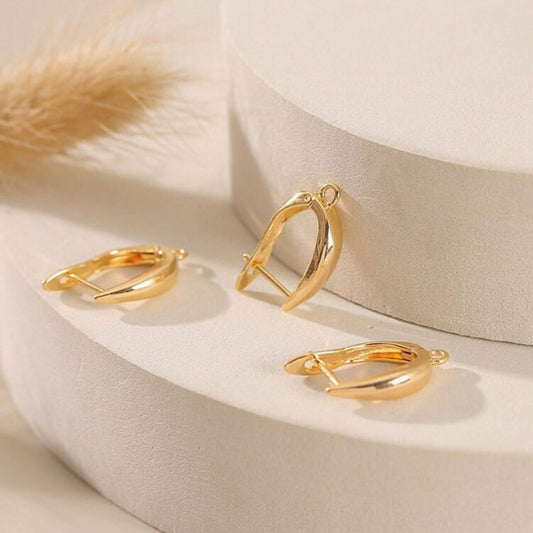 GP 696 - gold plated hoop - per pair - anti tarnish