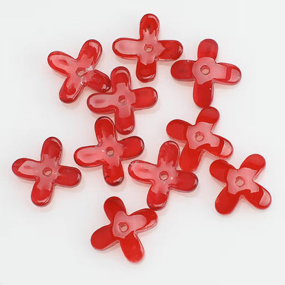 BBB 96 Colourful Cross Crystal glass beads ( 1 pc ) ( 10:12 mm )