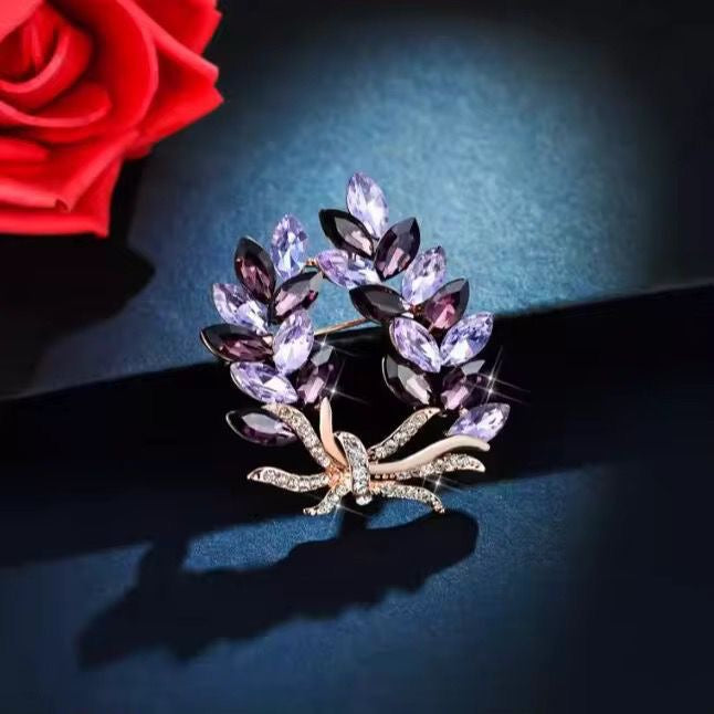 BR 60 Korean Style Zircon Brooch ( 1 PC ) Anti Resistant